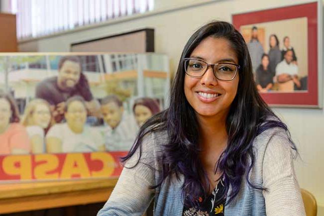 Danielle C. in the Collegiate Academic Support Program office